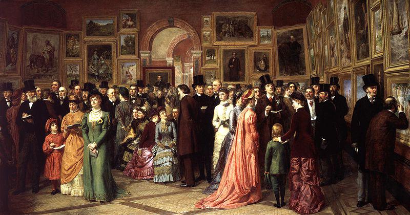 William Powell Frith A Private View at the Royal Academy Germany oil painting art